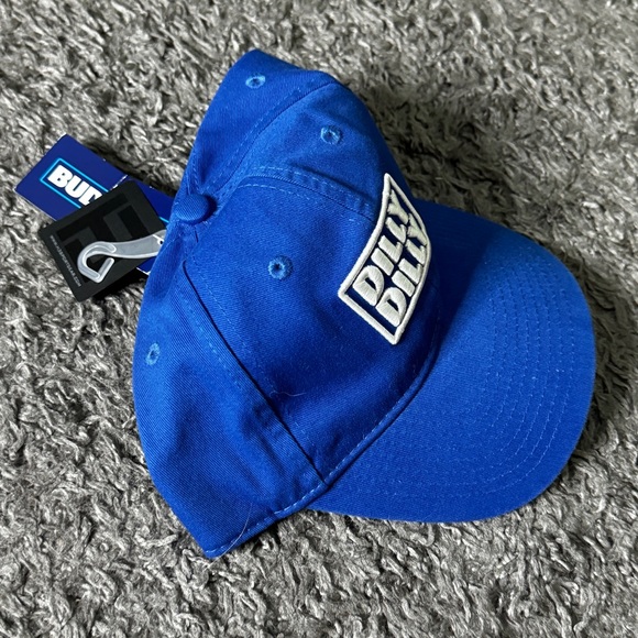 Dilly Dilly Bud Light Hat Cap Adjustable Strap Blue Logo - Picture 2 of 7